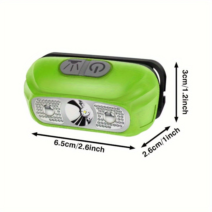New Led Induction Headlight Usb Charging Two Lighting Modes Compact And Portable Used For Night Fishing Hiking Night RidingSDLU