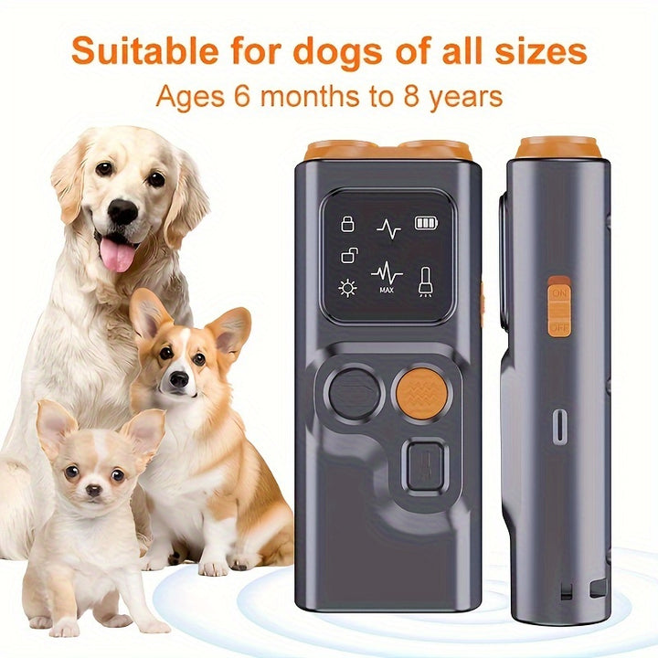 Rechargeable Ultrasonic Dog Bark Control with Emergency LightYHLL