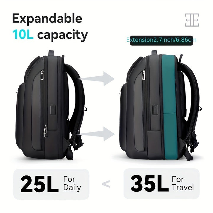 Expandable Business Backpack with USB Charging Port  4I7Q