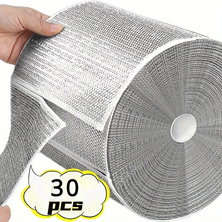 2030pcs UltraFine Microfiber Steel Wool Soap Pads  DoubleSided Kitchen Scrubbers for Dishes  Cookware