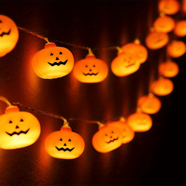 Halloween LED Pumpkin String Lights Battery Operated  IHB9