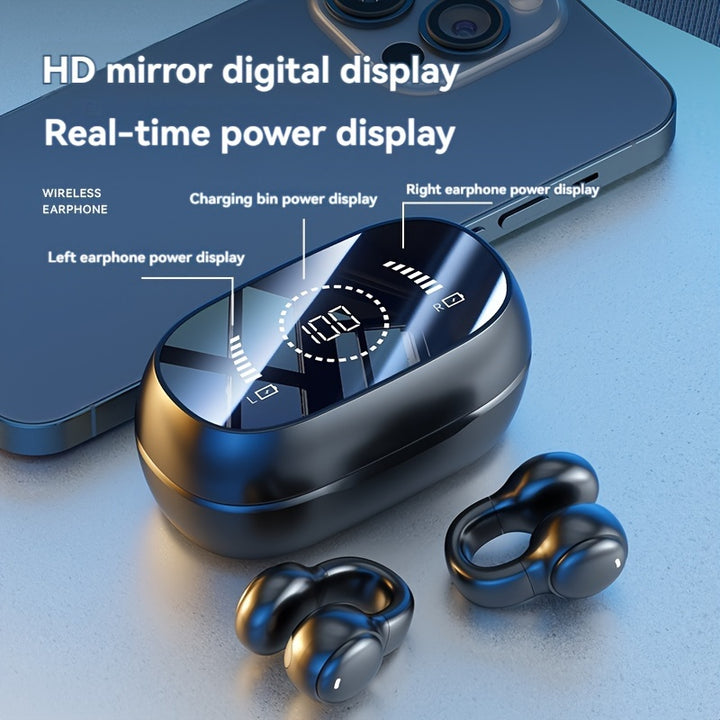 New M47 Wireless Earphones Goodlooking Highquality With Charging Compartment Noninear Clipon Earphones Comfortable Earphones Good Gifts For Male And Female Friends
