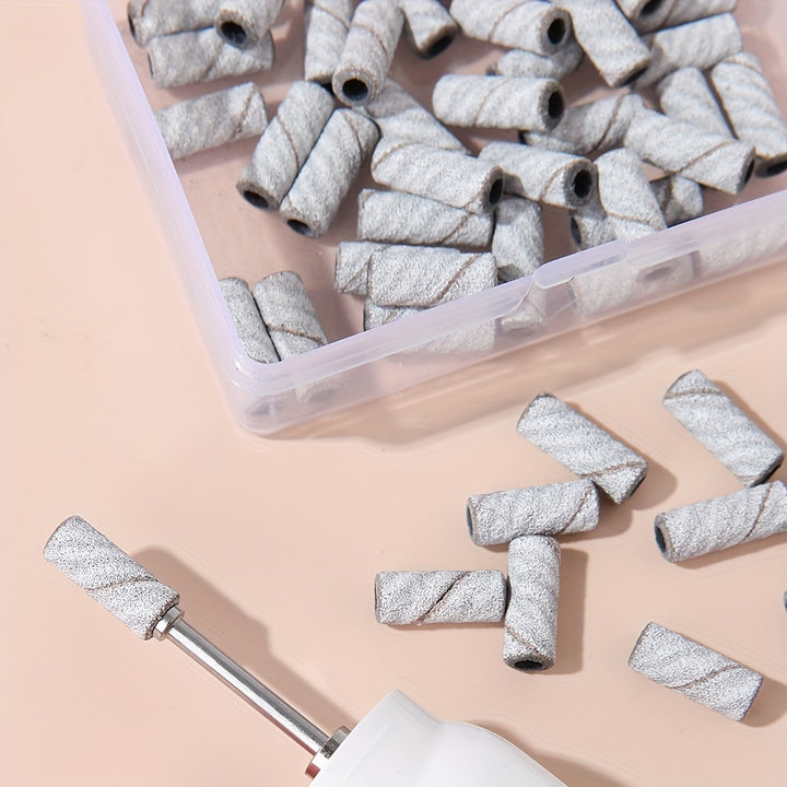 3mm Sanding Bands For Nail Art  80120180240 Grit  Mini Nail Drill Bits For Manicure And Pedicure