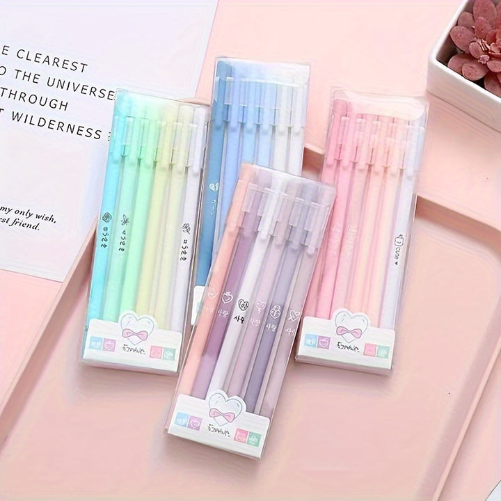6pcs Morandi Color Gel Pens  AX2M