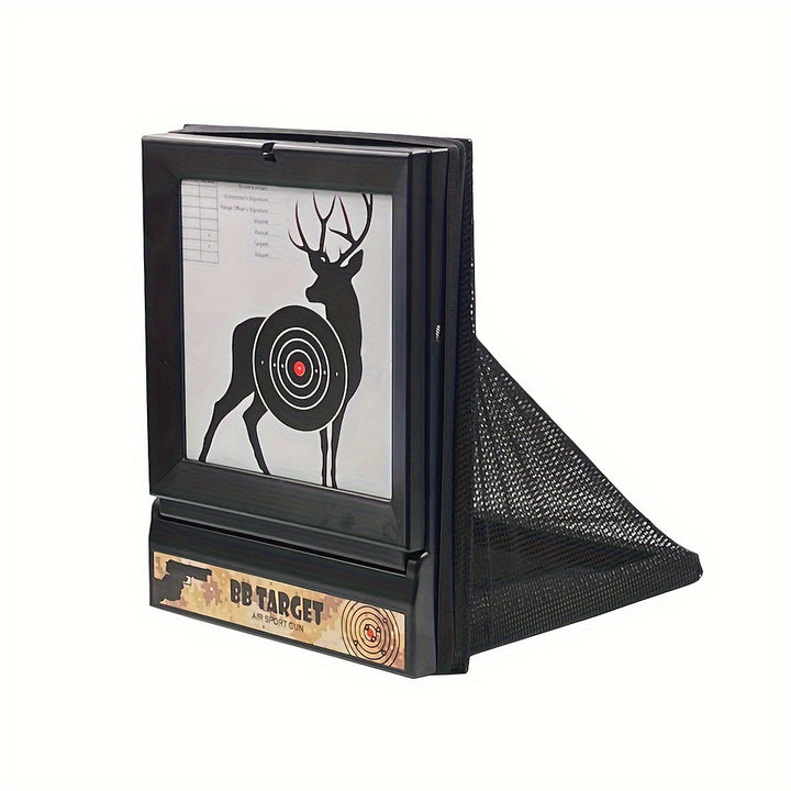 Trusted Detachable Folding ParentYoungsters Shooting Practice Net Particle Storage Target Box Multipurpose OneinOne Target with 40 Sheets of Target Paper