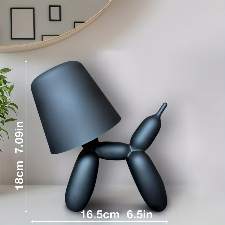 GENAI Balloon Dog Table Lamp Metal and Plastic USB Rechargeable Lithium Battery 2000mAh Unscented Modern Artistic Desk Light