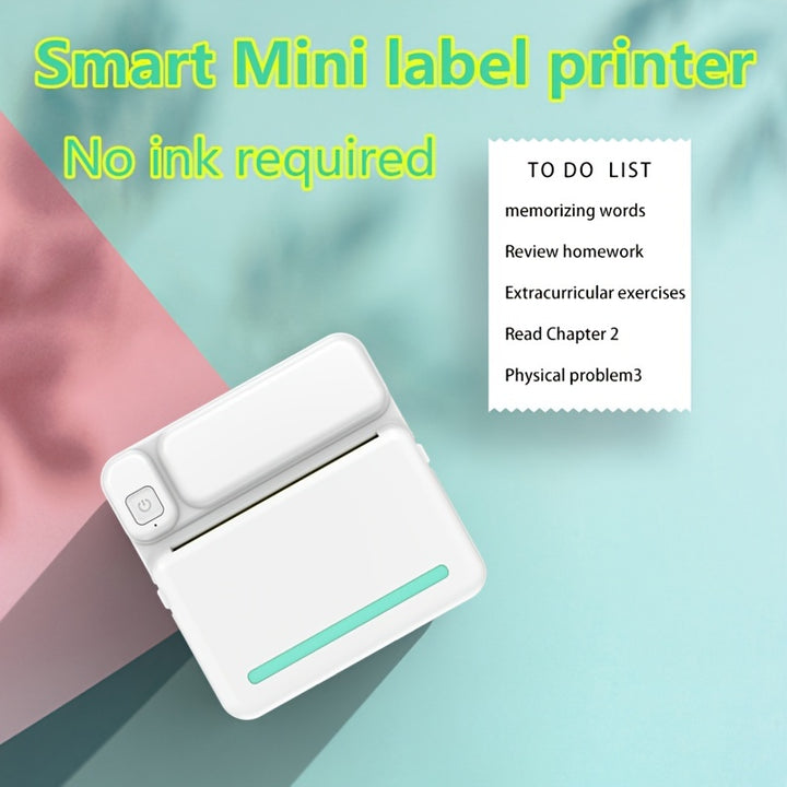 Photo Printer Smart Label Printer Mini Multifunction Portable Photo Printer Sticky 0UGQ