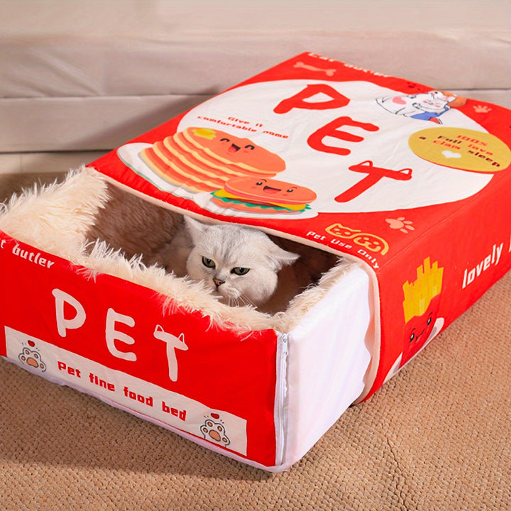 Snack Box Style Pet Cat Nest Bed  VY2B