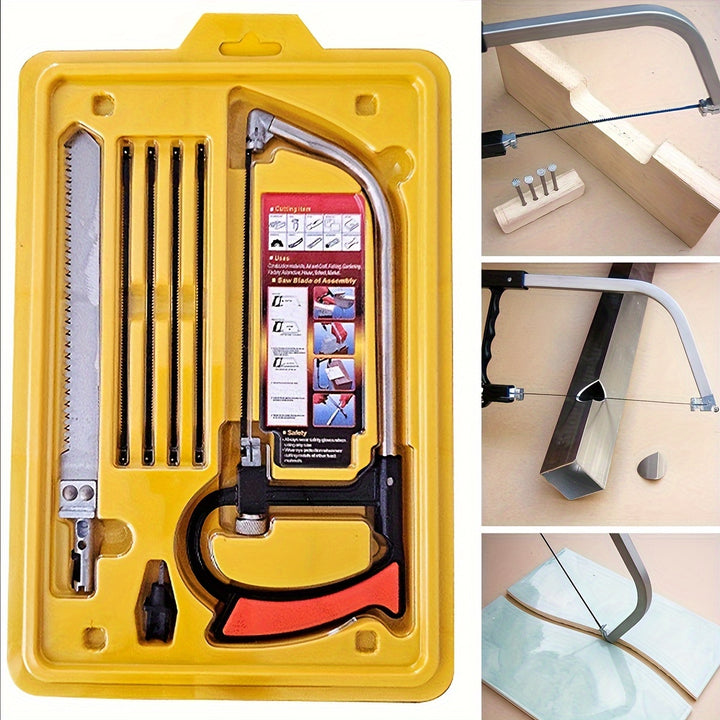Hacksaw Set Steel Saw 3048cm With Replaceable Saw Blades And Metal Miter 3pcs Handsaws Hacksaw Frame Mini Hacksaw For Wood Universal Hand Saw Kit Toolbox Of Multi Blades Set