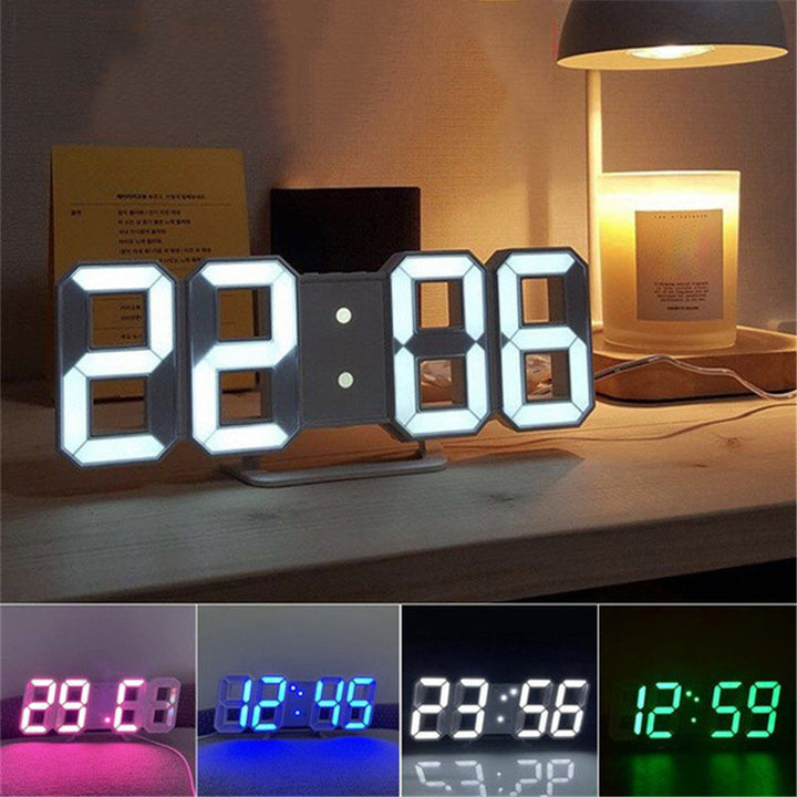 3D LED Bedroom Clock A22B