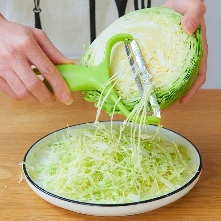 Purple and Blue Cabbage Grater  Wide Mouth Peeling Knife for Easy Shredding and Peeling of Garden Vegetables