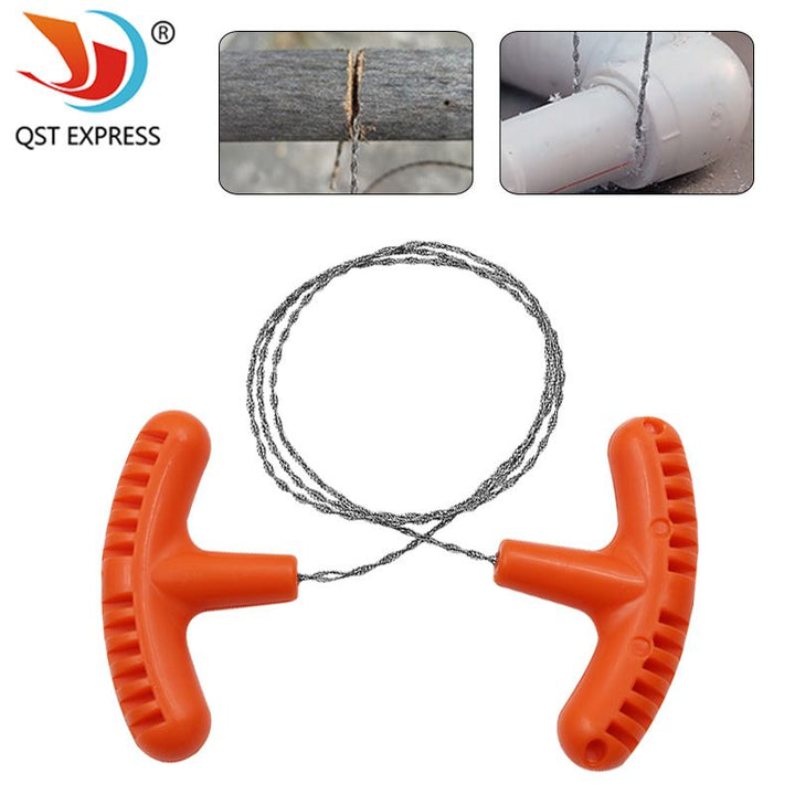 Stainless Steel Wire Rope HandBell Saw for Outdoor Camping  TJRDENG