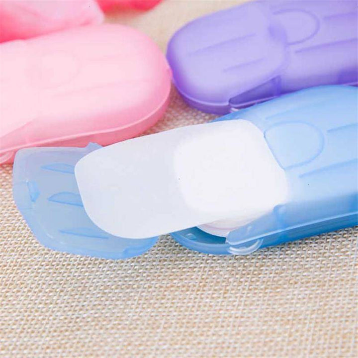 20pcs Portable Soap Paper Flakes  Convenient and EcoFriendly Hand Washing Solution for Kitchen Toilet Outdoor and Camping