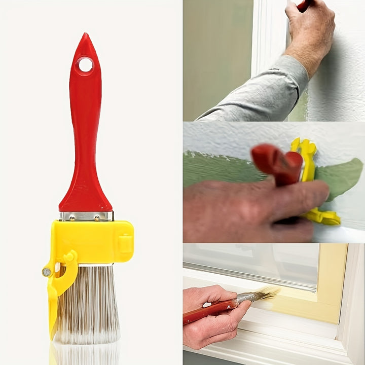 1pc Edger Paint Brush Durable Lightweight Clean Brush Painting Brush With Wood Handle DIY Tool For Frame Wall Ceiling Edges Trimming