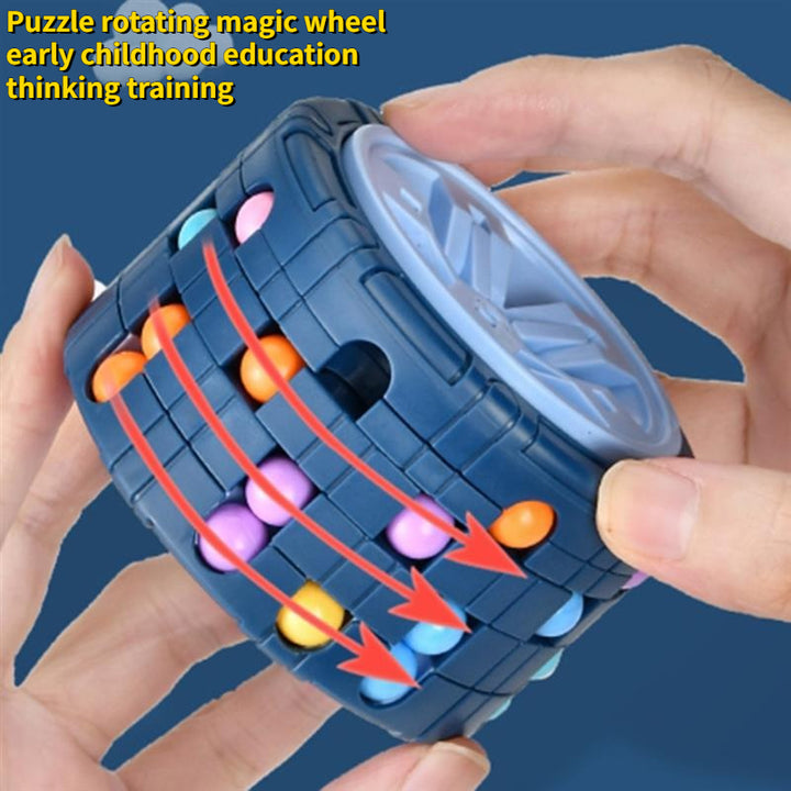 3D Cylinder Cube Toy Magical Bean Gyro Puzzle  TJR1V60