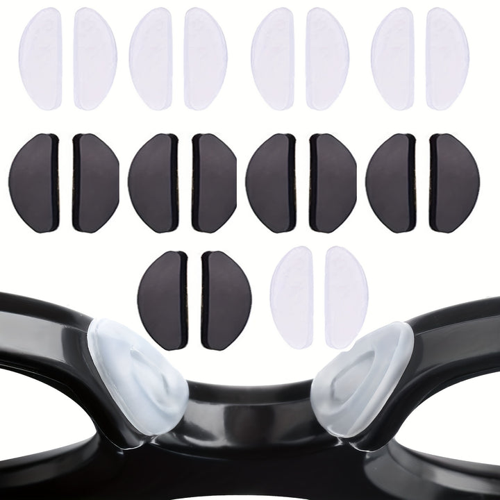 510Pairs Silicone Adhesive Glasses Nose Pads Silicone Glasses Nose Pads NonSlip Enhanced Nose Pads Relieve Stress For Glasses And Sunglasses
