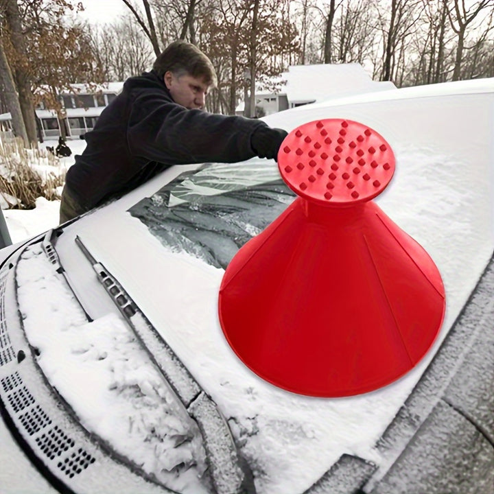 1pc Car Window Windshield Ice Scraping Funnel Snow Shovel Ice Removal Tool Winter Car Accessories