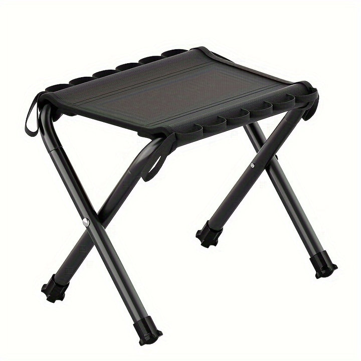 UltraLightweight Aluminum Folding Stool  Holds 12973 KG Perfect for Camping Fishing  Picnics