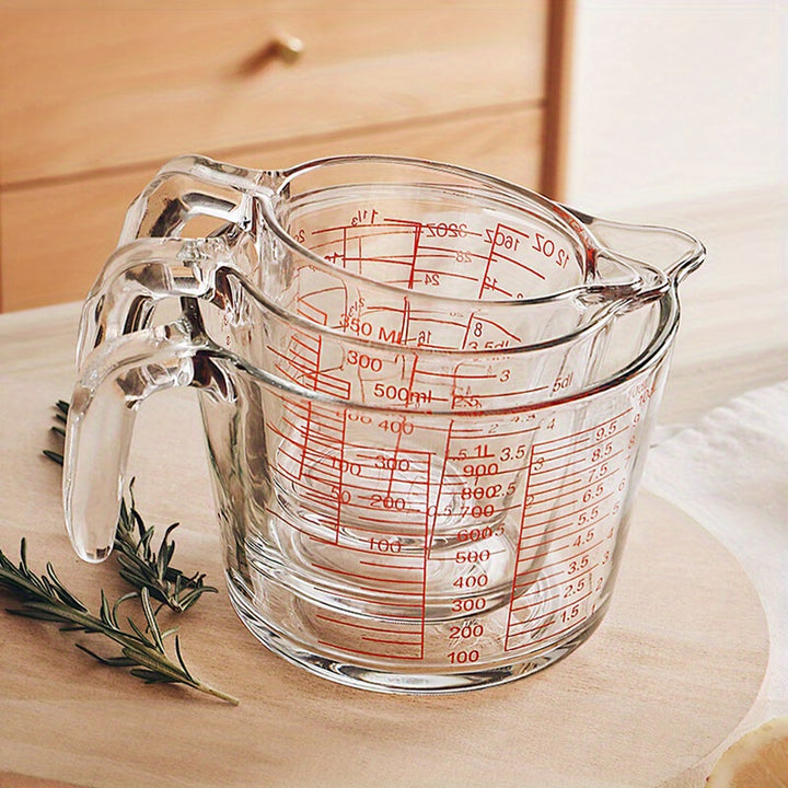 Glass Measuring Cup With Scale And Handle  2ODM