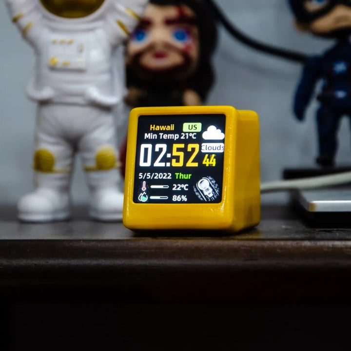 Smart Mini Weather Station Clock with LED Display  C9OQ