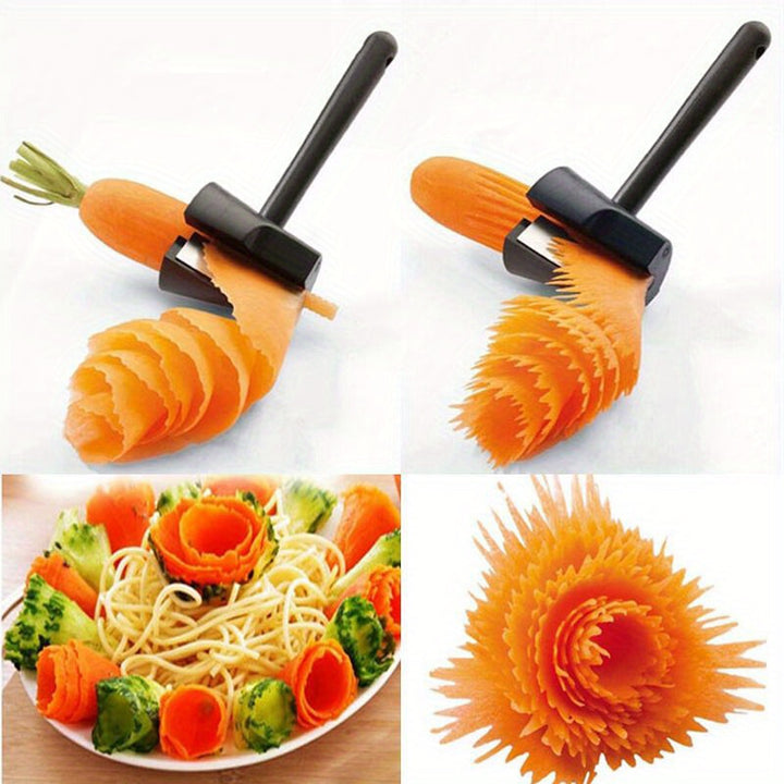 1pc Spiral Cutter Carrot And Potato Slicer Fruits Peeler Outdoor Cooking Supplies