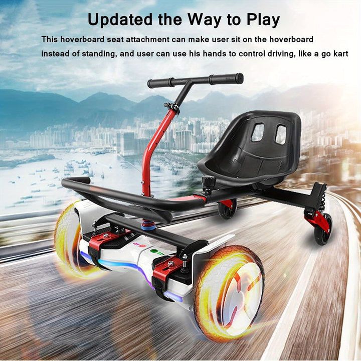 1set Portable Cart Seat Accessories Car Frame With Double Shock Absorption Handlebar Balanced Cart Frame For 1651cm 2032cm 85in 254cm Self Balancing Scooter Car Frame Length Adjustable Cart Suspension Board Accessories