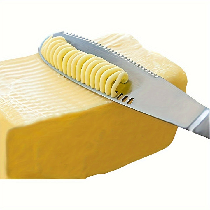1pc Stainless Steel Butter Spreader Mental Butter Knife Reusable Cheese Spreader Household Butter Spreader Knives For Cheese Cold Butter Jam Pastry Kitchen Stuff Kitchen Gadgets