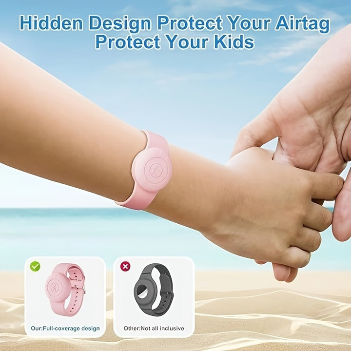 Strap For Airtag Waterproof Silicone Wristband Gift For Young Teens2YC1