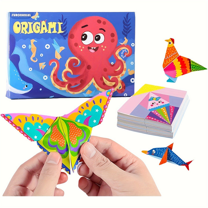 152 Sheets Origami Paper Kit  72 Vivid Colorful Patterns With Folding Method Book  Perfect Birthday Gift For Boys And Girls Enhance Creativity And Fine Motor Skills