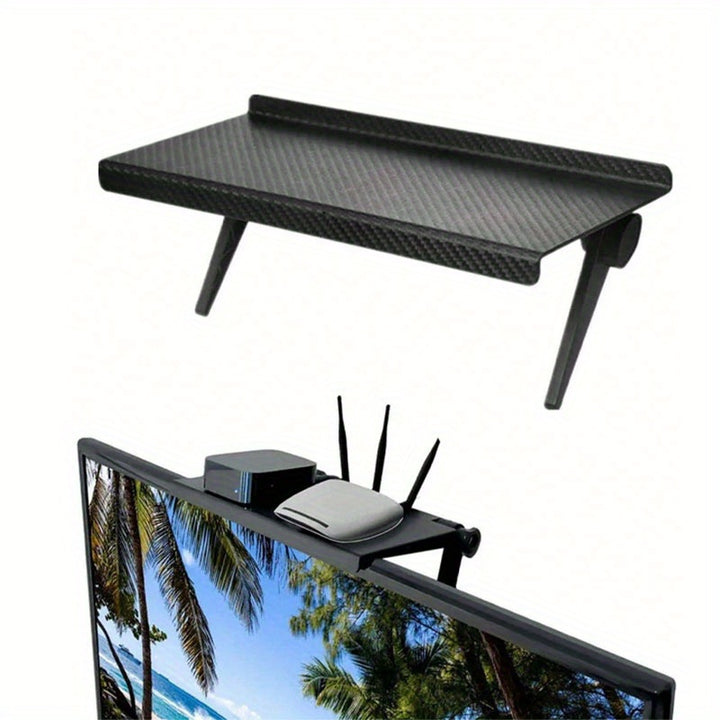 Adjustable TV Screen Top Shelf for Home Office Organizer  TJR9U0B