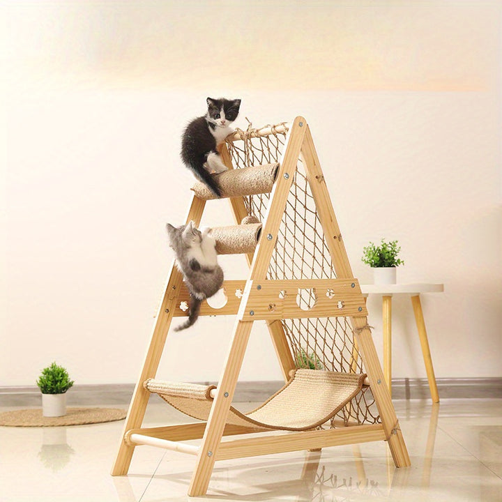 Wooden ClimbingScratching Post Toy  VY3M