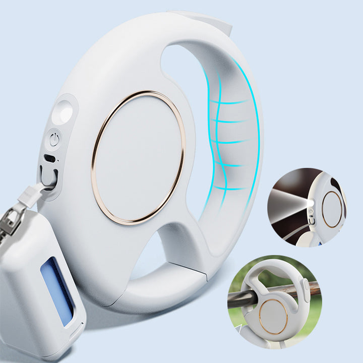 Retractable Dog Leash With Lock And LED Light Automatic Extension Pet Leash 3m11811in Long For Nighttime Safety