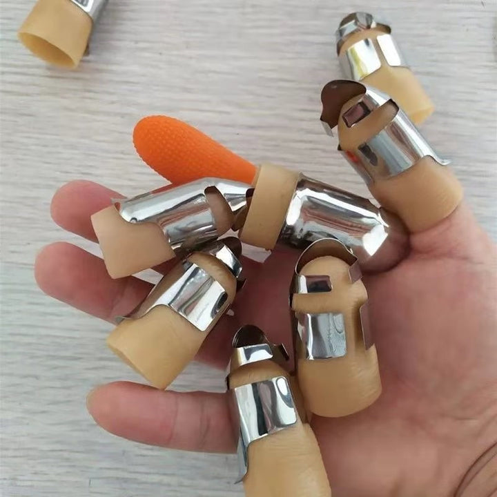 12pcs Stainless Steel Thumb Knife Set Fruit And Vegetable Picking Potted Plants Trim Picking Portable Knife Garden Tools Kitchen Utensils Kitchen Supplies Kitchen Accessories Kitchen Stuffs