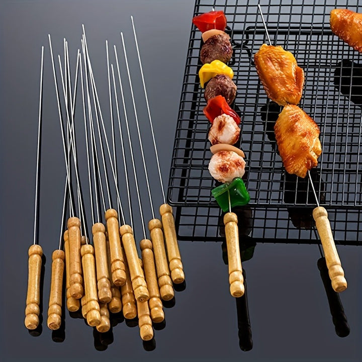 Barbecue Skewers With Wooden Handle For BBQ  ANK2