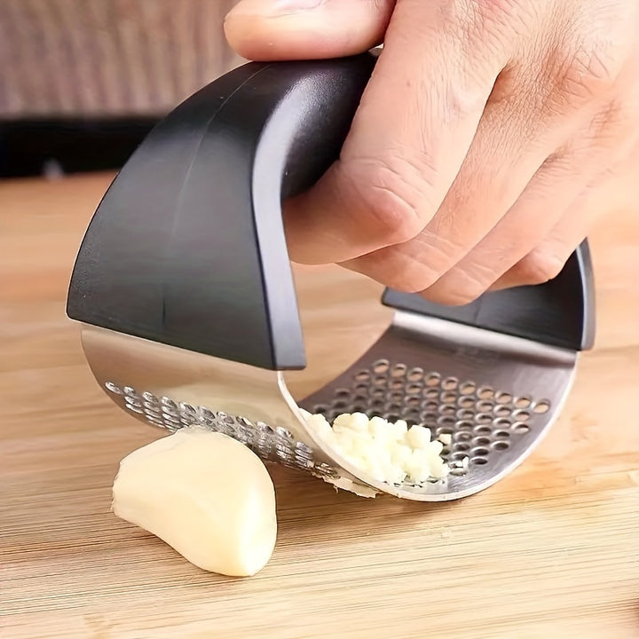 Stainless Steel Garlic Press Manual Garlic Mincer Multifunctional Kitchen Gadget  3ESS