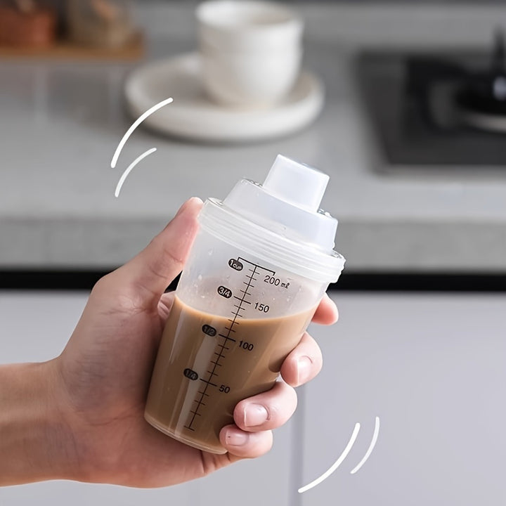 1pc Protein Powder Shaker Cocktail Shaker Milk Tea Juice Cup Household Kitchen Bar Restaurant Accessories Kitchen Utensils