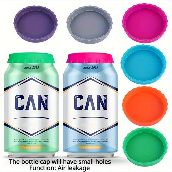 Reusable Silicone Can Lids LeakProof And WaterProof for Soda Beer And Beverage Cans