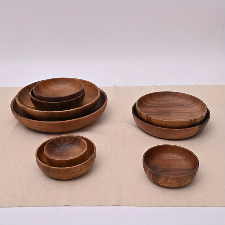 Acacia Wood Round Serving Platter  JSN2