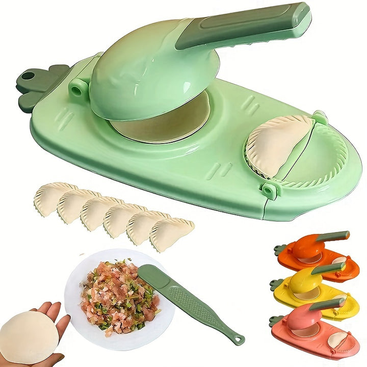 2in1 Manual Dumpling Maker  Easy Press Dough  Skin Wrapper Tool for Beginners Perfect for Kitchen  Restaurant Use