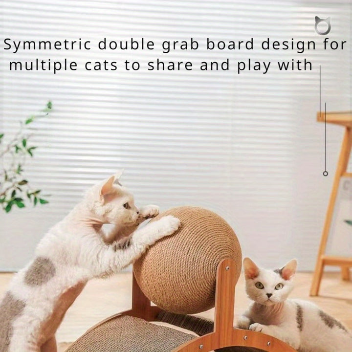 Interactive Cat Scratcher  Durable Cardboard Perfect for Indoor Play  Exercise