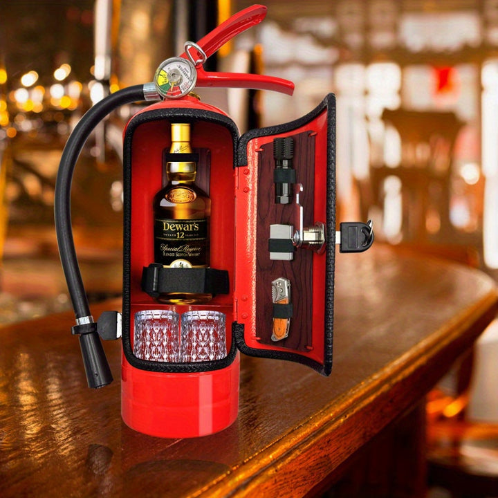 Stylish Mini Fire Extinguisher For Men  Waterproof Metal Decorative Art Perfect For Wine Cabinets  Small Bar Accents