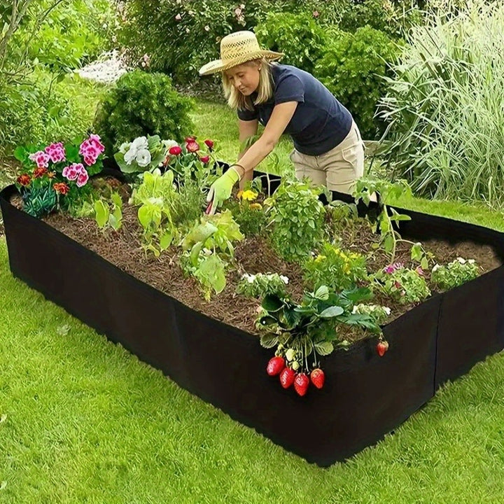 Durable Versatile 12192X6096X3048cm Raised Garden Bed With Grids  Breathable SelfWatering PlantUJQP