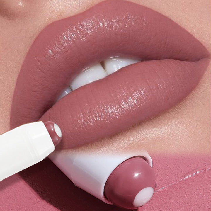 2in1 Nude  Matte Red Lipstick  Moisturizing Waterproof LongLasting NonStick Formula for All Skin Types