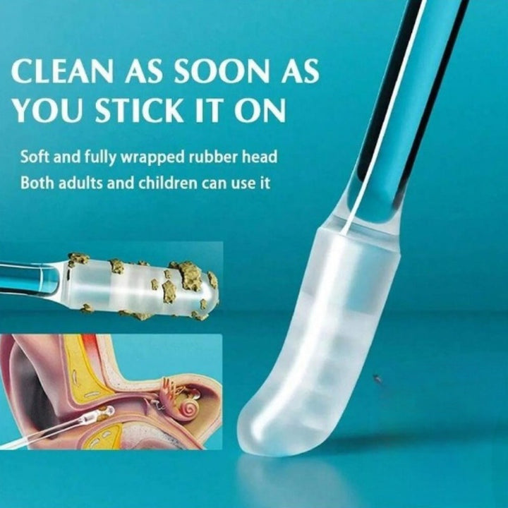 24Pack Disposable Adhesive Ear Cleaning Sticks Soft Silicone Earwax Removal Tools for Adults Seniors and Children Safe and Easy to Use Ear Cleaner for All Ages  Unscented Stick Format