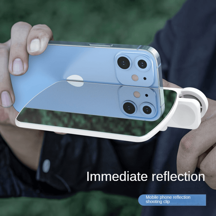 4PCS 6th Generation Instant Reflection Clip for Smartphone Photography No Battery Plastic Travel Photo Mirror Reflection Tool with Phone Holder Easy Installation for Artistic Aerial Perspective Photos  Tutorials