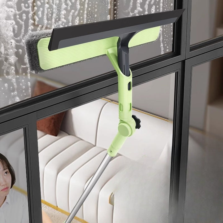 2In1 Glass Cleaning Tool DualFunction Window And Floor Scrubber  No Power Required  Suitable for Living Room And Bedroom