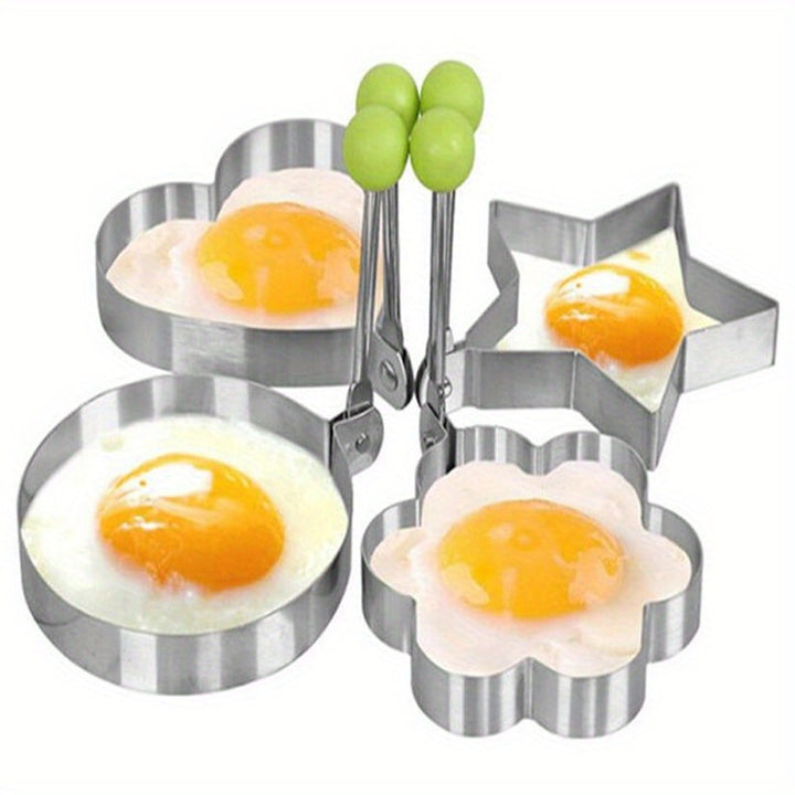 4pc Stainless Steel Egg Mold Set