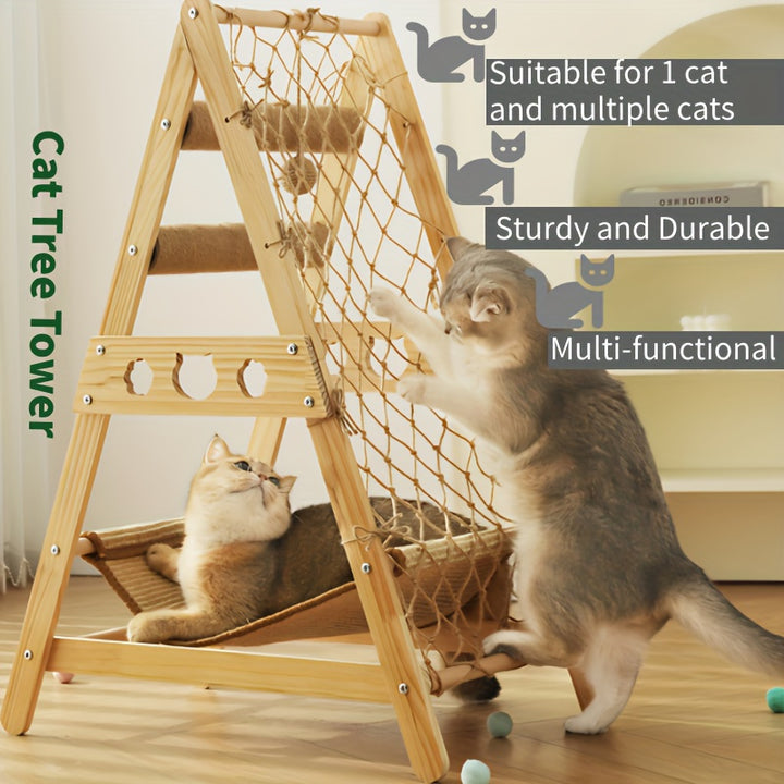 6in1 Cat Tree with Hammock Scratching Post  XJ9A