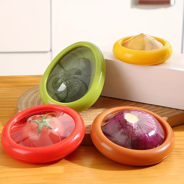 Set of 4 Spacious Silicone Food Containers