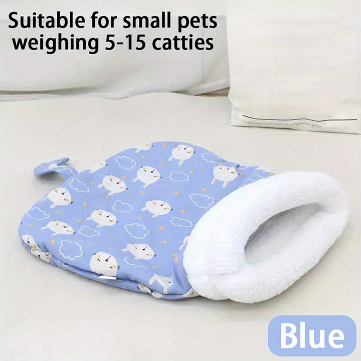 Cozy Washable Pet Bed for Cats  Small Dogs  Soft Polyester Mat  SSM4